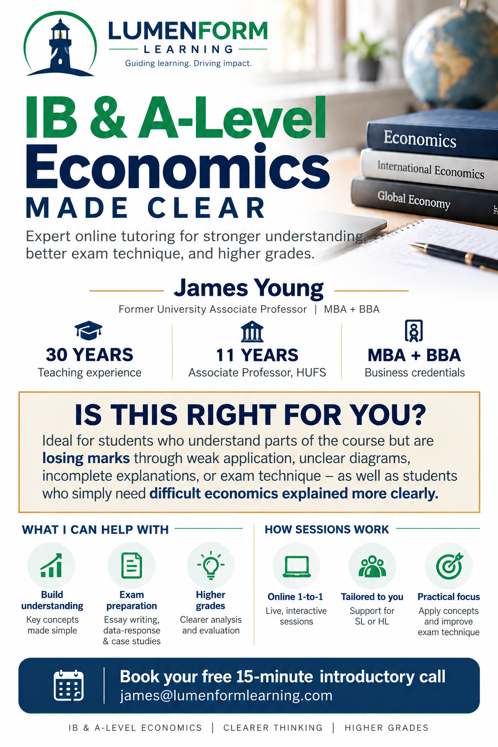James Young | IB & A-Level Economics Tutoring